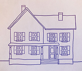 Dibujo de una casa